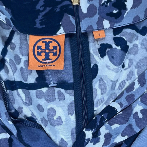 Tory Burch | Tierney Blue Floral Silk Dress - Picture 4 of 9